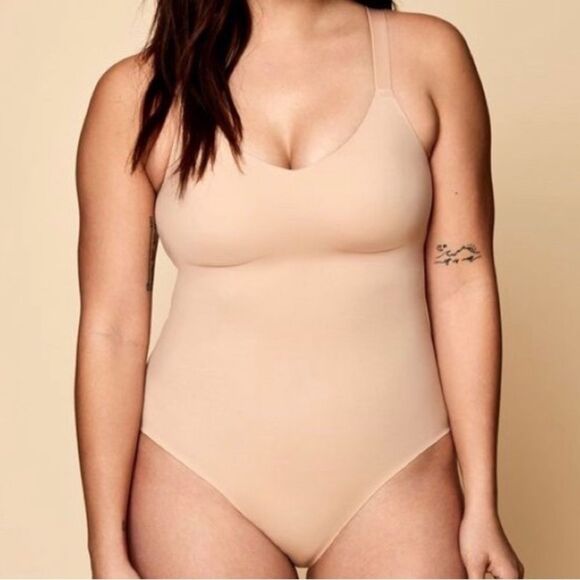 KNIX Women’s Shaper Bodysuit Nude Cream Tan XXL - Picture 1 of 11